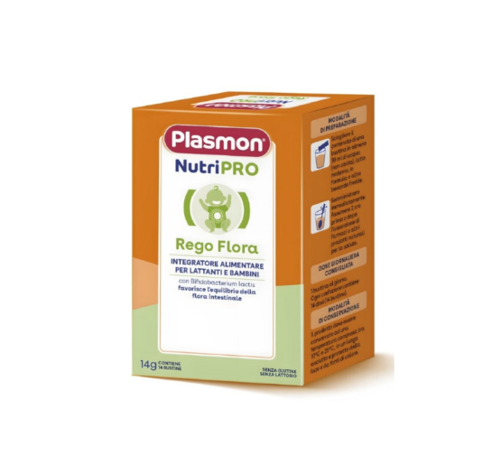 Suplemen ushqimore per foshnje (per floren e zorreve) Plasmon NutriPRO Rego Flora