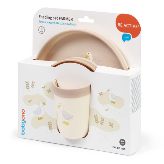 BabyOno Set ushqimi Krem