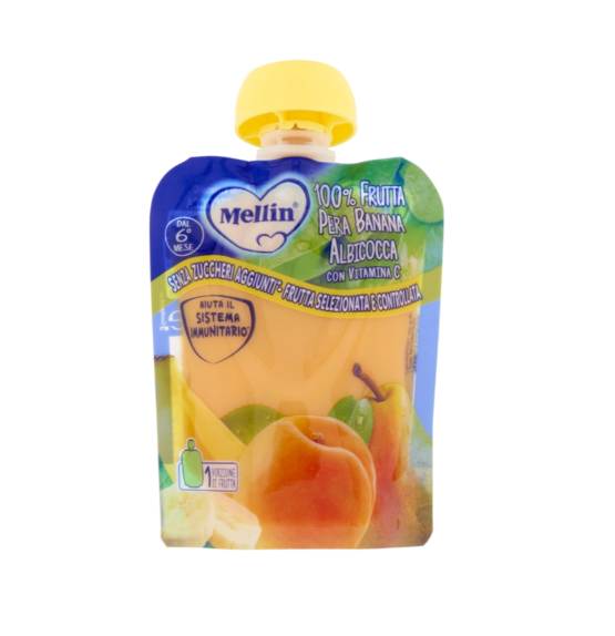 Mellin leng frutash Dardh, Kajsi, Banane 6m+