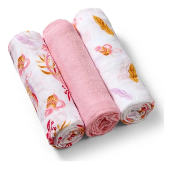 BabyOno Pelena natyrale prej Bambuje 70×70 Pink