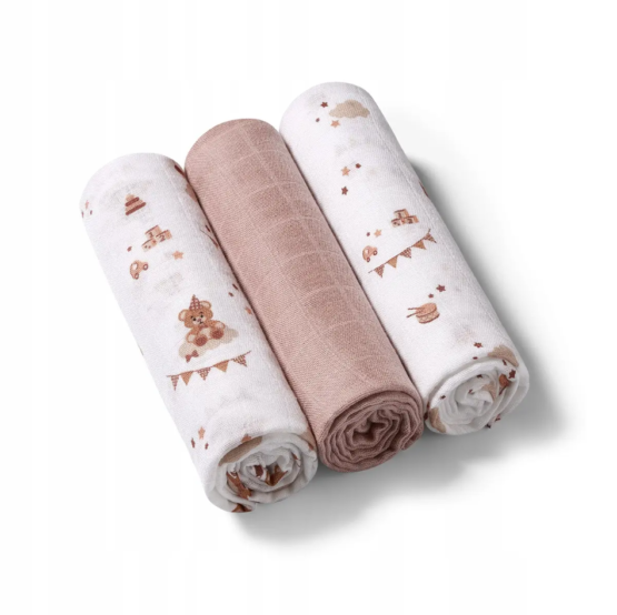 BabyOno Pelena bambu 3 cope 70x70cm